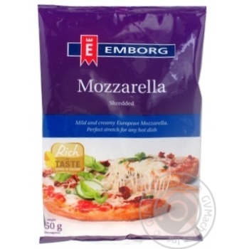 Emborg mozzarella grated cheese 150g - buy, prices for MegaMarket - photo 1