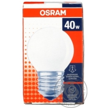 Лампа Osram Р розжарювання 40W FR 40 E27 x6 купить, цены на МегаМаркет - фото 1