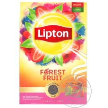 Lipton Forest Fruit with pieces of strawberries black tea 80g - buy, prices for MegaMarket - photo 2