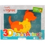 Іграшка розвиваюча 3D пазли Тваринки 1шт 8 ел
