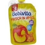 Bebivita for children apple-peach puree 90g