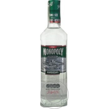 Горілка особлива  Карпатська Монополія 0,5л х6 купить, цены на МегаМаркет - фото 1