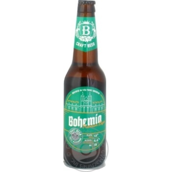 Пиво Волынский Бровар Bohemia Premium Lager светлое 4,4%, 0,35л - купить, цены на NOVUS - фото 1