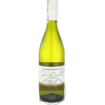 Вино Robert Mondavi Twin Oaks Chardonnay біле сухе 0.75л х6 купить, цены на МегаМаркет - фото 1