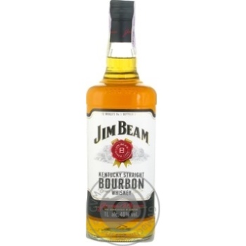 Віскі Jim Beam White 40% 1л купити, ціни на МегаМаркет - фото 1