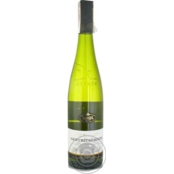 Wine gewurztraminer Laugel white dry 12% 2010year 750ml glass bottle France - buy, prices for MegaMarket - photo 1