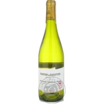 Wine Barton&guestier Gold label white dry 12% 2009year 750ml glass bottle Valley de loire France - buy, prices for MegaMarket - photo 1