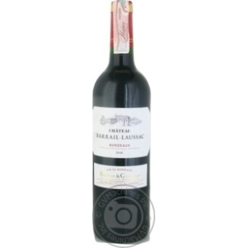 Wine Barton&guestier red dry 13.5% 2010year 750ml glass bottle Bordeaux France - buy, prices for MegaMarket - photo 1