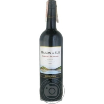 Wine cabernet sauvignon red dry 13% 750ml glass bottle - buy, prices for MegaMarket - photo 1