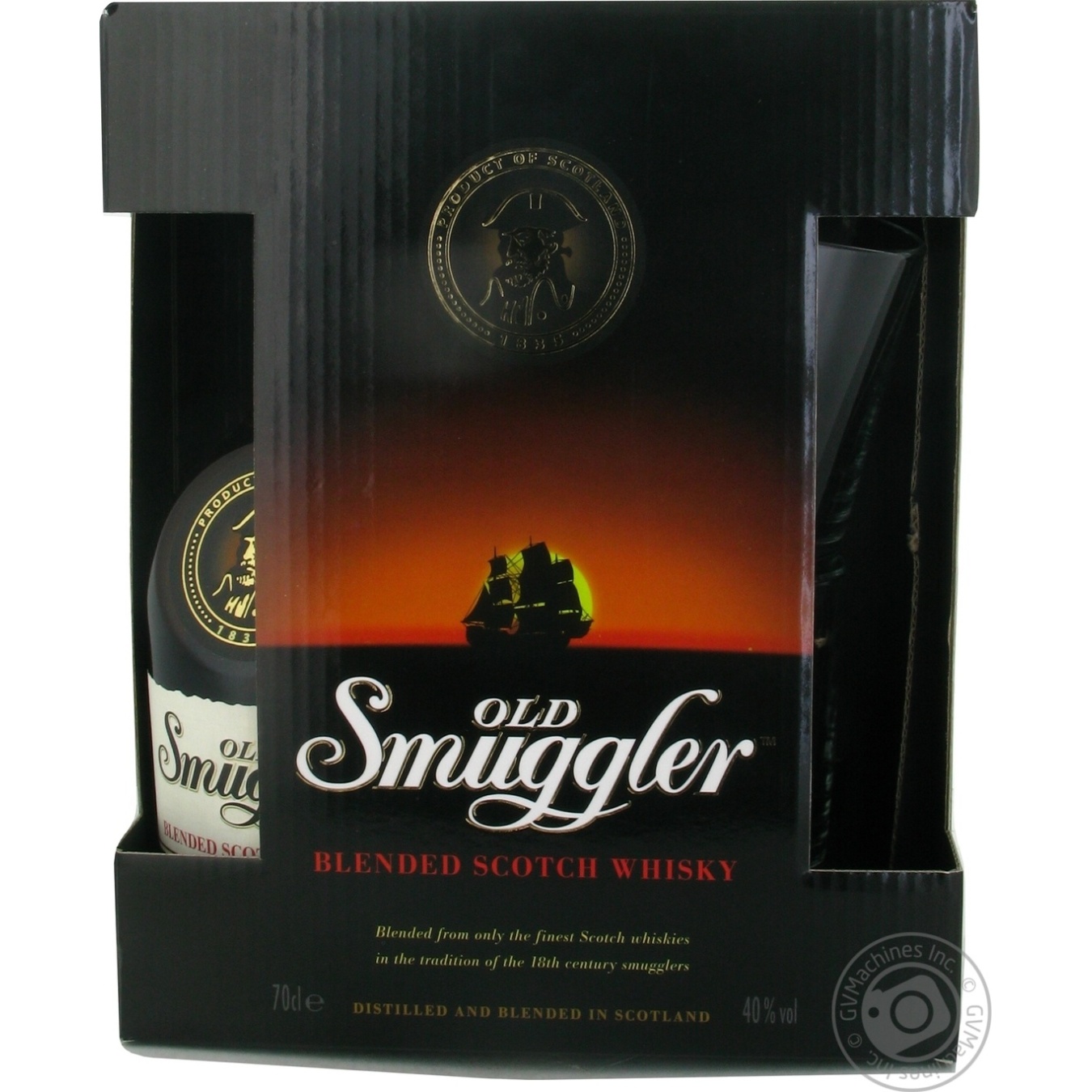 

Виски Old Smuggler 700мл + 2 стакана