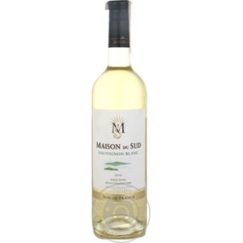 Wine sauvignon white dry 12.5% 750ml glass bottle - buy, prices for MegaMarket - photo 1