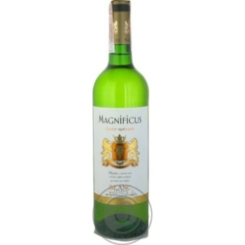 Вино Magnificus Blanc біле сухе 11% 0,75л - купити, ціни на ULTRAMARKET - фото 1