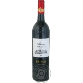 Вино Chateau Promis Bordeaux червоне сухе 0.75л х6 купить, цены на МегаМаркет - фото 1