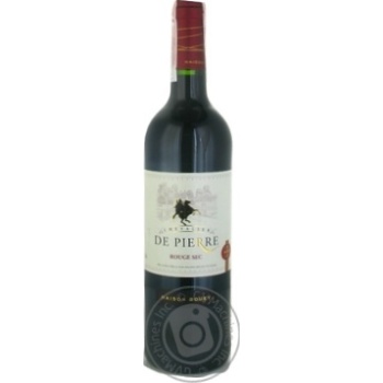 Chevalier de Pierre Rouge Sec red dry wine 12% 0.75l - buy, prices for ULTRAMARKET - photo 1