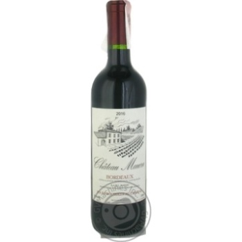 Вино Chateau Maucru Bordeaux червоне сухе 0.75л х6 купити, ціни на МегаМаркет - фото 1