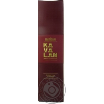 Віскі односолодовий Kavalan Sherry Oak Matured 0,7л х6 купить, цены на МегаМаркет - фото 1