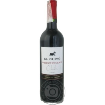 Вино El Chivo Cabernet Sauvignon червоне сухе 0.75л x6 купить, цены на МегаМаркет - фото 1
