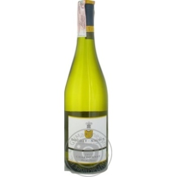 Вино Doudet Naudin Chardonnay біле сухе 0.75л х6 купити, ціни на МегаМаркет - фото 1