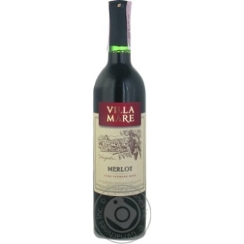 Wine merlot red dry 14% 750ml - buy, prices for MegaMarket - photo 1