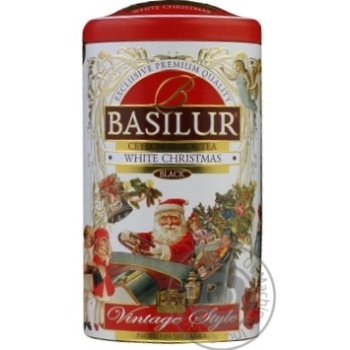 Чай Basilur Vintage White Christmas ж/б 100г x4 купить, цены на МегаМаркет - фото 3