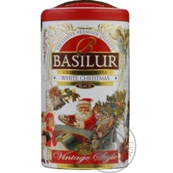 Чай Basilur Vintage White Christmas ж/б 100г x4 купити, ціни на МегаМаркет - фото 1