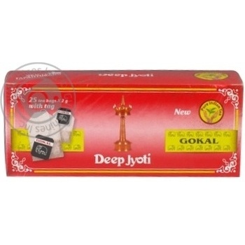 Чай Gokal Deep Jyoti чорний 25х2г х24 купити, ціни на МегаМаркет - фото 4