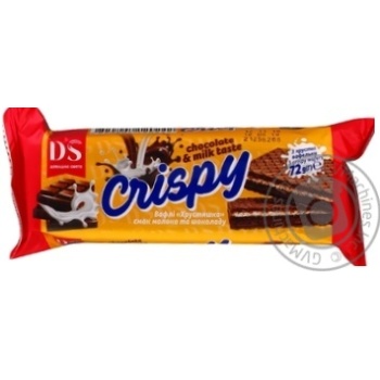 Вафли Домашне свято Crispy вкус молока и шоколада 72г купить, цены на МегаМаркет - фото 3