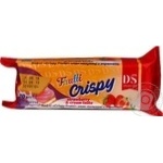 Вафлі Домашнє свято Crispy Frutti смак полуниці з вершками 70г