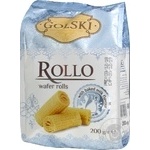 Вафлі Golski Rollo смак пряженого молока 200г х10