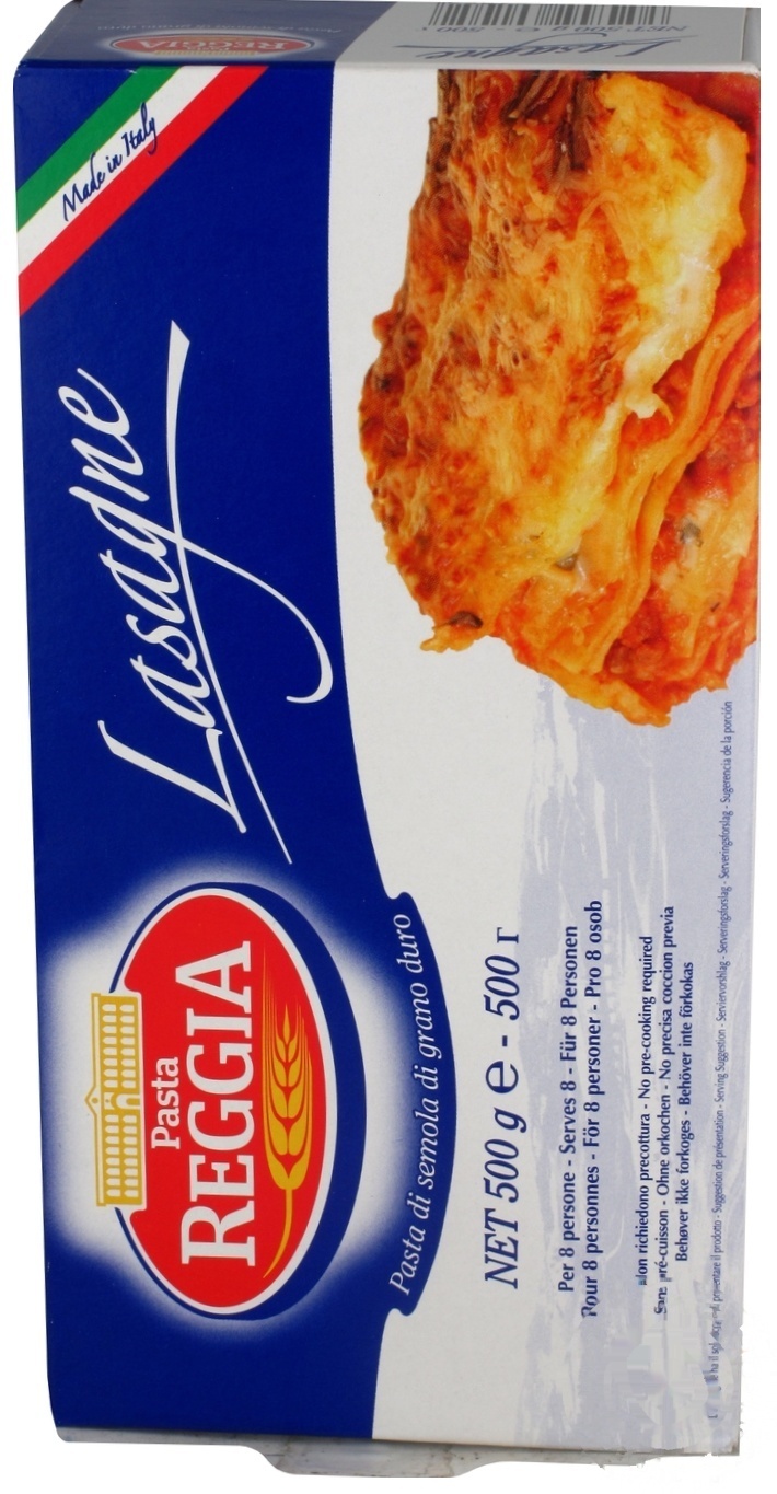 

Макароны Реджа Лазанья №105 500г