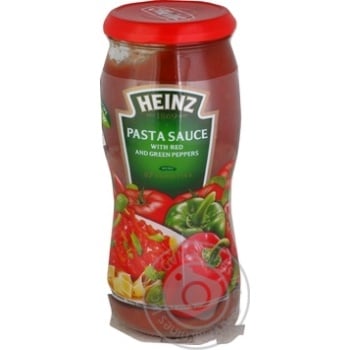 Соус для пасти Heinz з червоним та зеленим перцем 500г купити, ціни на МегаМаркет - фото 1