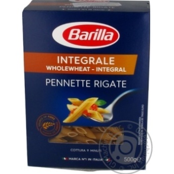 Макаронные изделия Barilla Pennette Rigate 500г купить, цены на МегаМаркет - фото 1