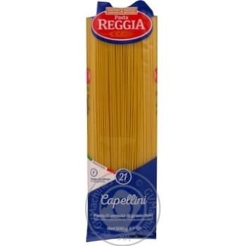 Макарони Pasta Reggia Capellini 21 500г х24 купить, цены на МегаМаркет - фото 1