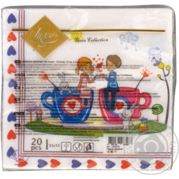 Luxy First Love Napkins 3 layers 20pcs - buy, prices for - photo 4