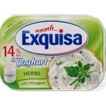 Сир Exguisa Йогурт лайт вершковий м'який з травами 14% 200г