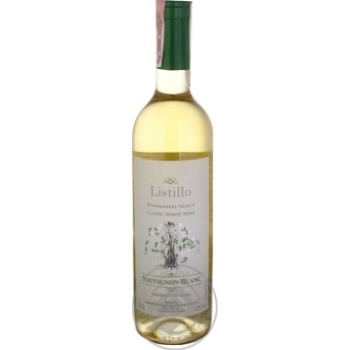 Вино Listillo Sauvignon Blanc біле сухе 0.75л х12 купити, ціни на МегаМаркет - фото 1