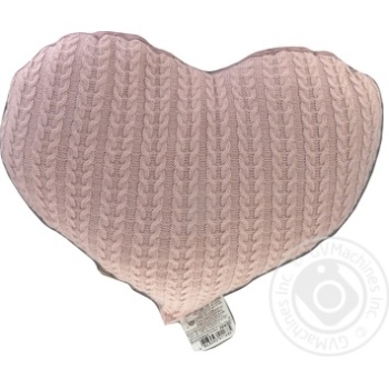 Provence Heart Knitted Pink Powder Pillow 40x33cm - buy, prices for - photo 1