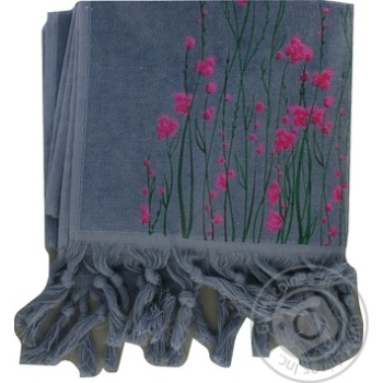 Рушник велюр spring 50*85 синій купити, ціни на МегаМаркет - фото 1
