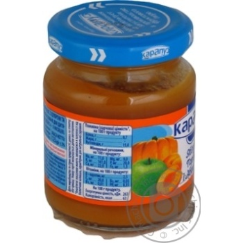 Puree Karapuz pumpkin for children from 4 months 125g glass jar - buy, prices for MegaMarket - photo 4