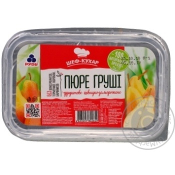 Пюре груші Рудь Шеф-кухар фруктове швидкозаморожене 500г купити, ціни на МегаМаркет - фото 1
