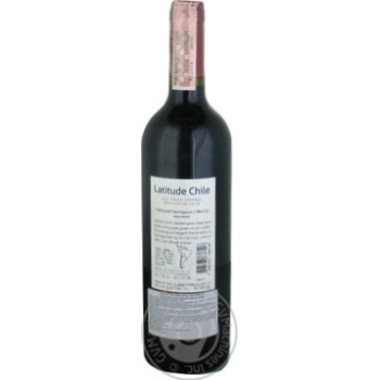 Вино Latitude Chile Cabernet Sauvignon-Merlot червоне напівсолодке 11,5% 0,75л - купити, ціни на - фото 4