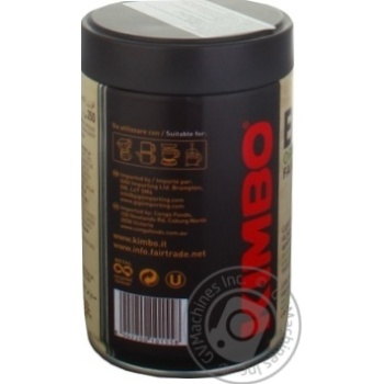 Кава Kimbo BIO Organic смажена мелена ж/б 250г x6 купить, цены на МегаМаркет - фото 2