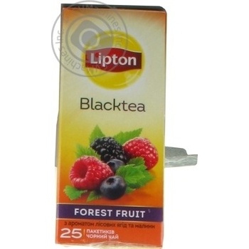 Чай Lipton Super Tasty Forest з гранулами ягід 25пак + цукор купить, цены на МегаМаркет - фото 1