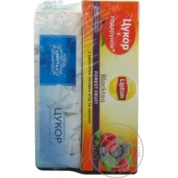 Чай Lipton Super Tasty Forest з гранулами ягід 25пак + цукор купить, цены на МегаМаркет - фото 2