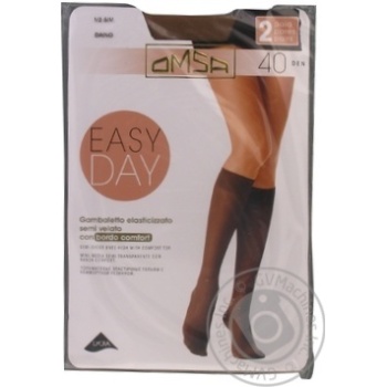 Omsa Easy Day Women's Knee Highs 40den 2pairs s.1/2 Daino - buy, prices for COSMOS - photo 1