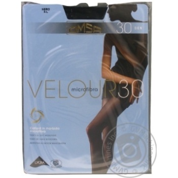 Omsa Velour Nero Women's Tights 30den 4s