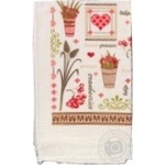 Рушники Ay ipek кухня Квіти в горшках крем 40x60