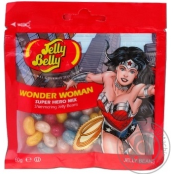 Конфеты Jelly Belly Чудо-женщина 60г купить, цены на МегаМаркет - фото 1