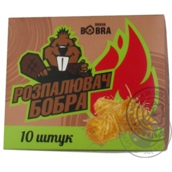 Розпалювач з деревної шерсті DROVA BOBRA 10 шт 50 г купить, цены на МегаМаркет - фото 1