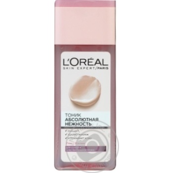 Тонік Loreal Paris Абсолютна Ніжність для сухої і чутливої шкіри 200мл купити, ціни на МегаМаркет - фото 1